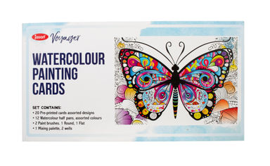 Jasart Watercolour Colouring Cards