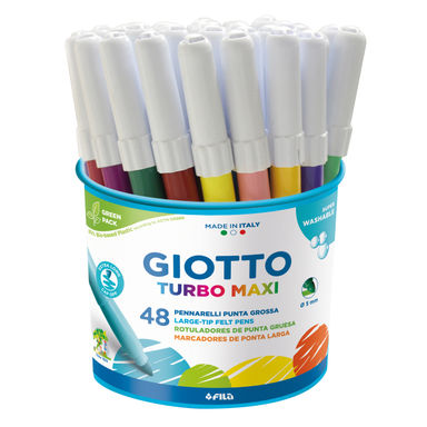 Giotto Turbo Maxi Colour Marker Class Pack 48