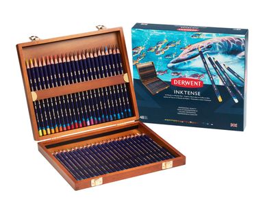 Derwent Inktense Pencils Wooden Box Set