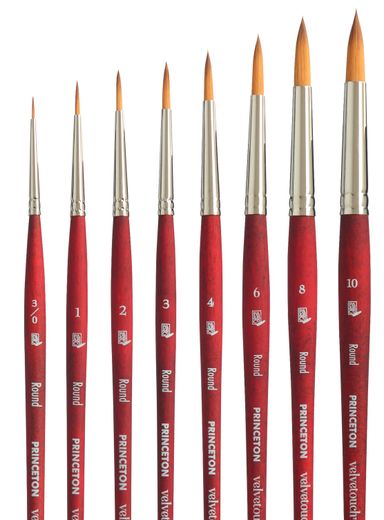 Princeton Velvetouch Brushes Round (SH)