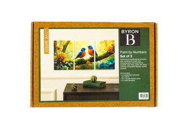 Byron Paint by Numbers Tryptych