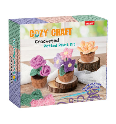 Cozy Craft Crochet Kits - Potted Plants