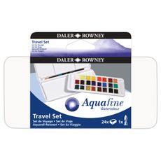 Daler Rowney Aquafine Half Pan Travel Set 24