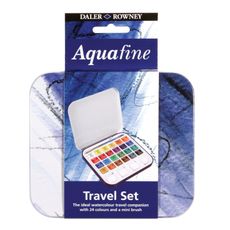 Daler Rowney Aquafine Half Pan Travel Tin 24