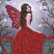 Winter Rose Fairy 68x52cm