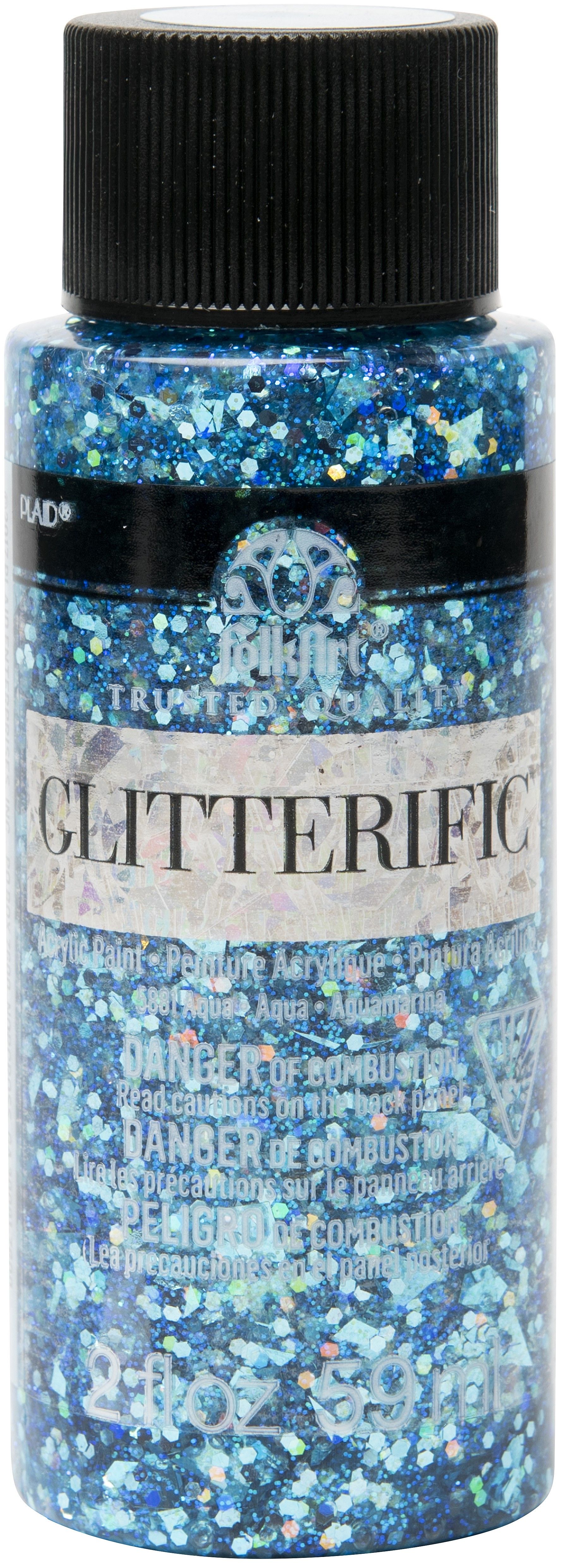 FolkArt Glitterific Acrylic Paint 59ml Jasco Pty Ltd Art Craft   0081710 