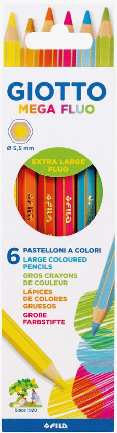 Giotto Mega Pencils FLUO