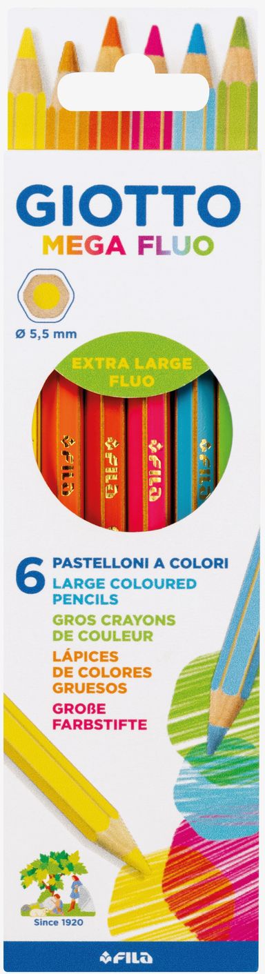 Giotto Mega Pencils FLUO