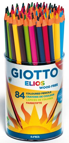 Giotto Elios-Tri Wood Free Pencils Class Pack 84