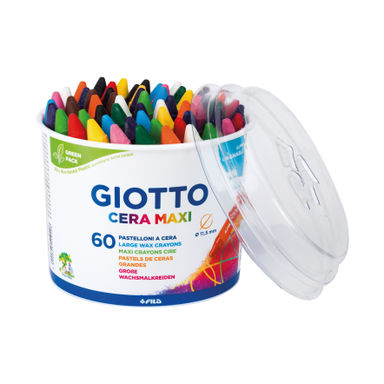 Giotto Cera Maxi Wax Crayons Class Pack 60