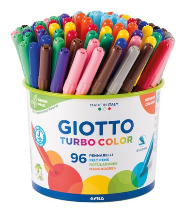 Giotto Turbo Colour Markers Class Pack 96