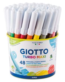 Giotto Turbo Maxi Colour Marker Class Pack 48