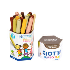 Giotto Turbo Colour Maxi Skin Tones Marker Class Pack 16