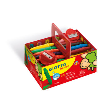 Giotto Be-Be Large Crayons Class Pack 40