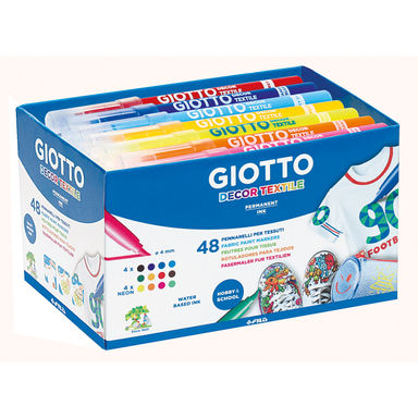 Giotto Décor Textile Markers Class Pack 48