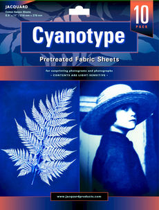 Jacquard Cyanotype Pretreated Fabric Sheets