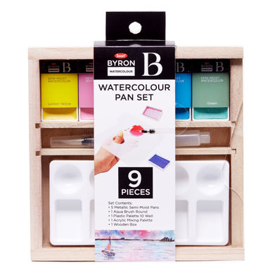 Jasart Byron Watercolour Mini Wooden Box Sets