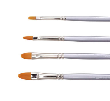 Jasart Gold Synthetic Filbert Brush