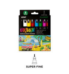Kent Urban Acrylic Paint Marker Sets Super Fine