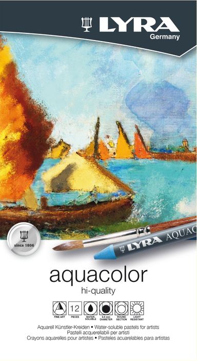 Lyra Aquacolour Water-Soluble Wax Pastel Sets