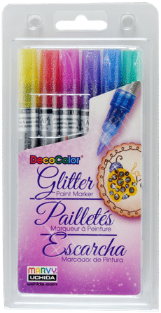Marvy DecoColor Glitter Paint Marker Sets