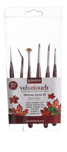 Princeton Velvetouch Mini Brush Set