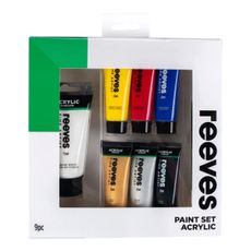 Reeves Artists' Acrylic Colour 9 pcs Set