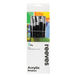 White Synthetic Short Handle 5PC (Filbert 2 4 8 10 12)