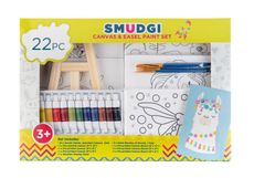 Smudgi Kids Canvas & Easel Set