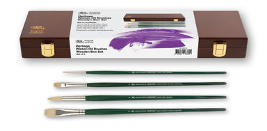 Winsor & Newton Winton Oil Wooden Box Brush Sets